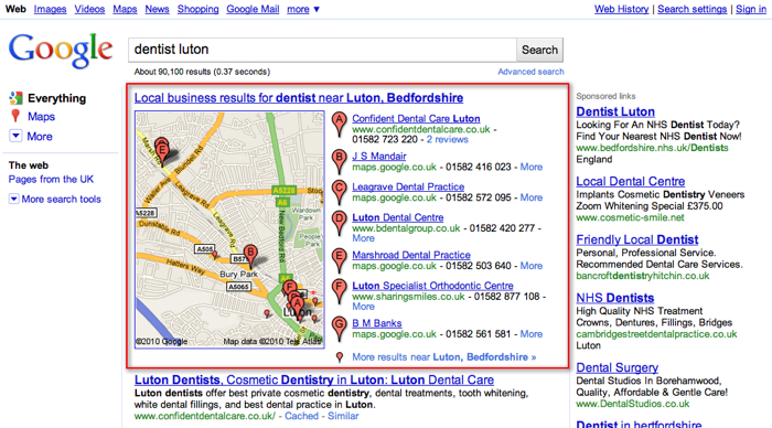 google-places-local-dentists